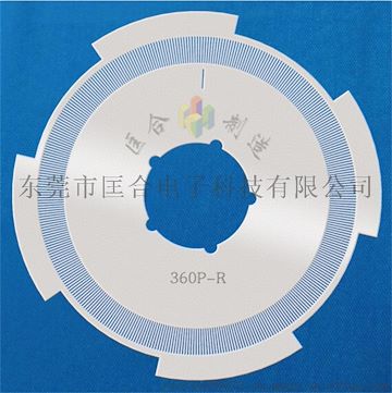 蚀刻加工360线绝对式金属码盘，外径32mm